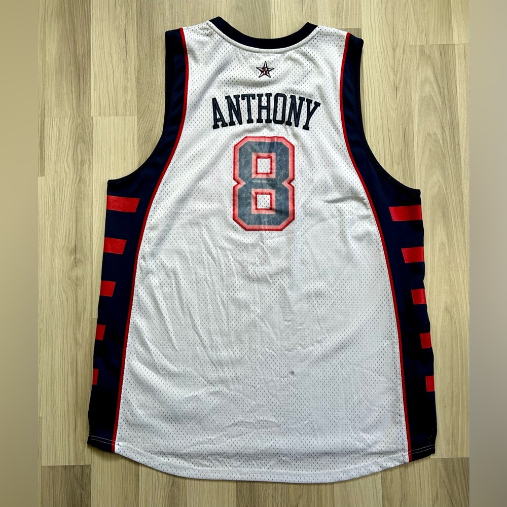 VTG Reebok Swingman 2004 Team USA Carmelo Anthony Jersey Size 2XL